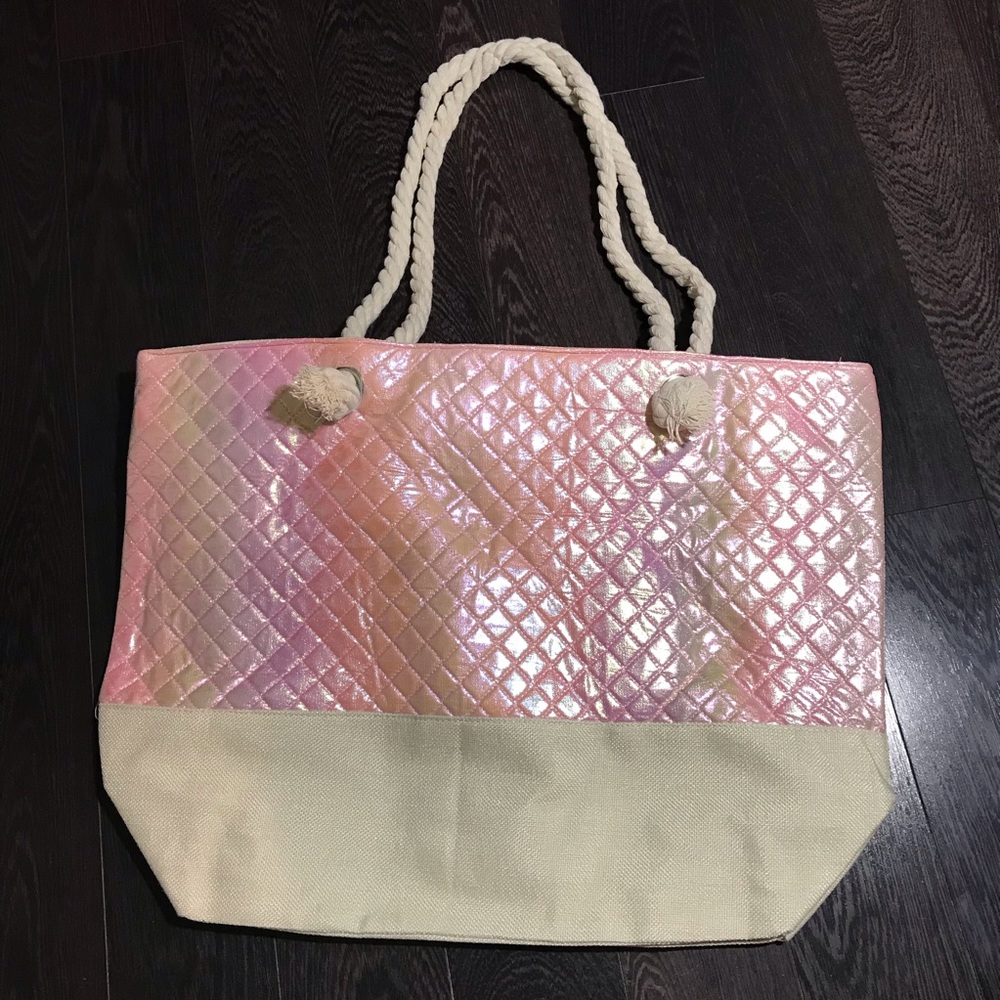 Mermaid Pink Beach Tote - slight flaw - Picture 6 of 7